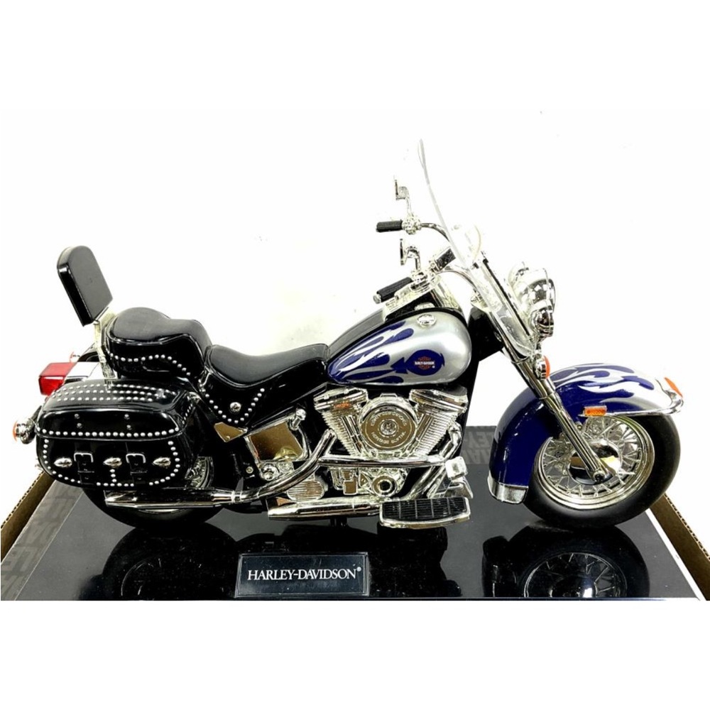 Telemania Harley-Davidson Corded Phone 025813 Blue/Silver Tribal Flame‎